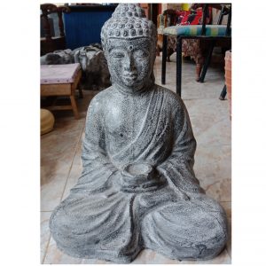 Statue Sitting Buddha w/ Candle 50cm (TM849)