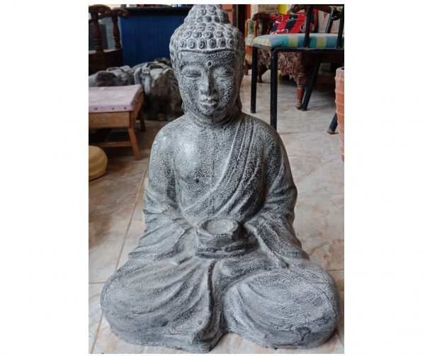 Statue Sitting Buddha w/ Candle 50cm (TM849)