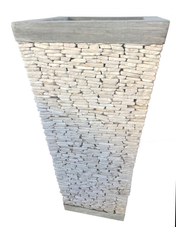 Solid Pot w/ Pebbles 1m