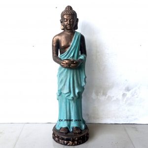 Statue Standing Buddha w/ Bowl
