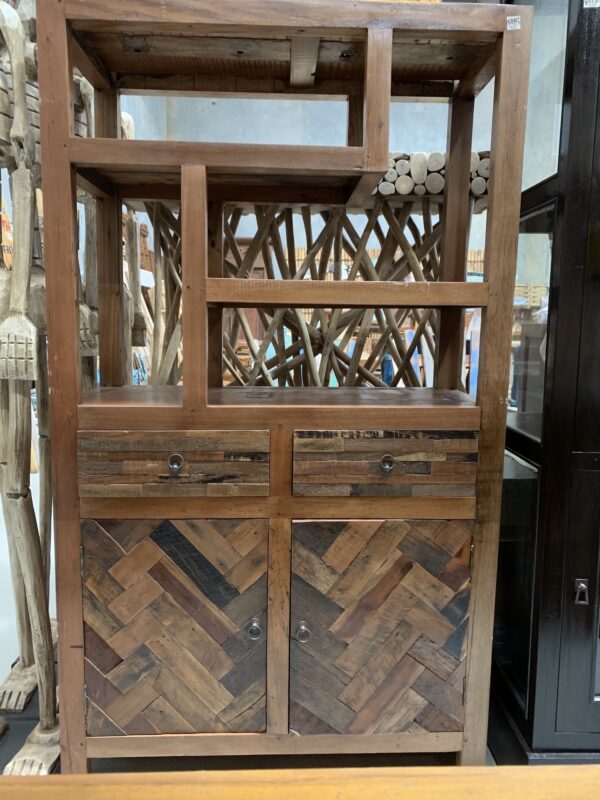 Bookcase 4 Shelves 2 Doors 2 Drawers (AI24) - Image 3