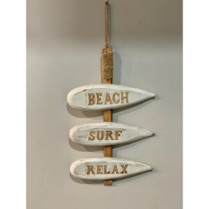 Beach, Surf, Relax Sign