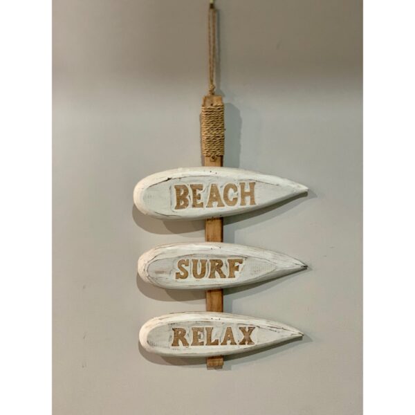 Beach, Surf, Relax Sign