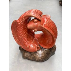 Double Fish Statue 50cm tall (FSDB)