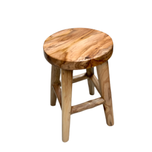Teak Stool 4 Legs 40-45cm