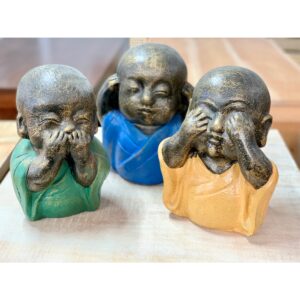 See, Hear, Speak No Evil Monk 15cm high