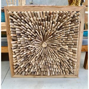 Dotted Wooden Wall Deco (YN151)