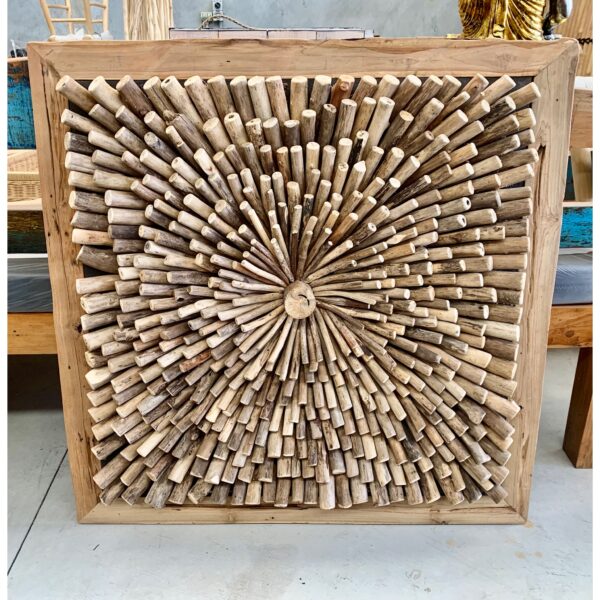 Dotted Wooden Wall Deco (YN151)