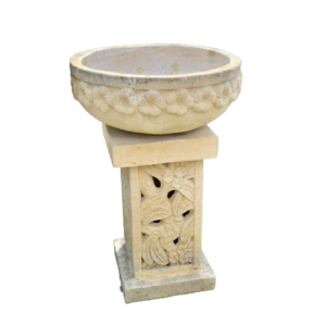 Flower Motif Bird Bath (SBPOT5)