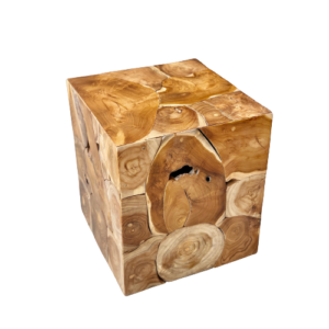 Cube Teak Stool (TRSQ/02)