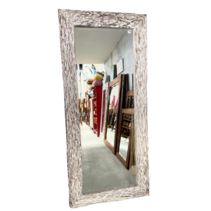 Teak Framed Mirror 200cm H x 90cm W