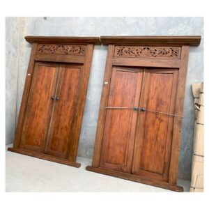 Javanese Solid Carved Door (PJP250)