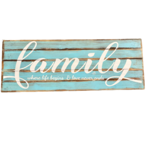 Family Sign 50x30cm