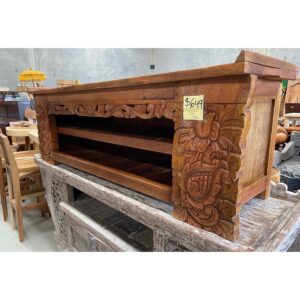 Carved Ent. Unit Teak Wood (PBU23)