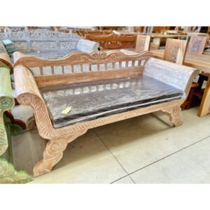 Daybed Rolled Arms White Washed (TRG52XL)