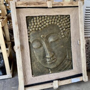 RF2 BUDDHA FACE WALL PLAQUE 100X100CM