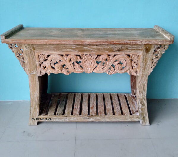 TRG59 120 CONSOLE W/ CARVING 120x40x80 CM
