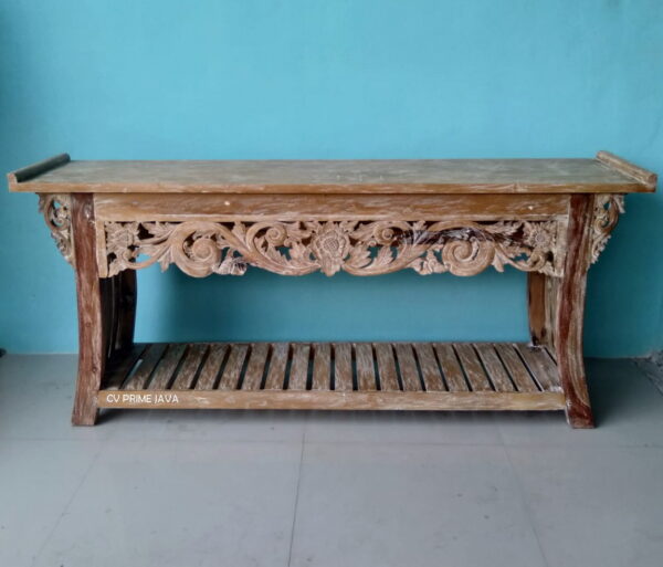 TRG59 180 CONSOLE W/ CARVING 180x40x80 CM