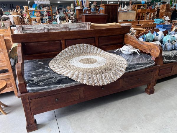 DAY/ASRF DAYBED 3 CARVED DRAWERS 225x100x110 CM